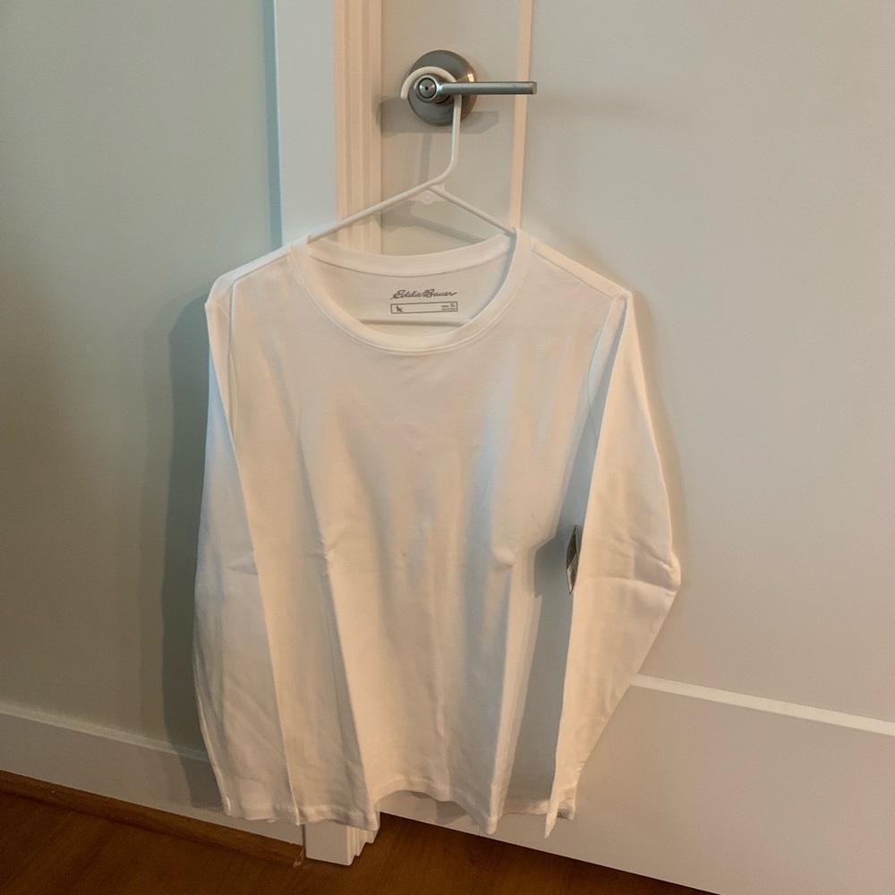 Eddie Bauer Plain White T-Shirt